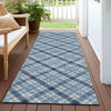 Dalyn Soft Essentials SE3 Denim Machine Washable Area Rug Runner Outdoor Lifestyle Image Feature