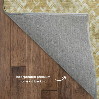 Dalyn Soft Essentials SE3 Gold Machine Washable Area Rug Backing Image