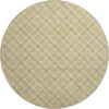 Dalyn Soft Essentials SE3 Gold Machine Washable Area Rug Round Main Image