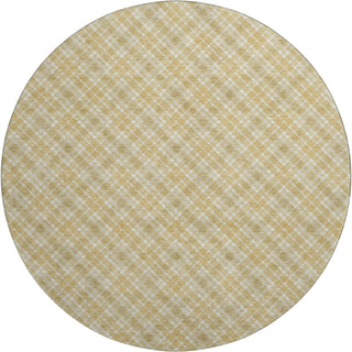 Dalyn Soft Essentials SE3 Gold Machine Washable Area Rug Round Main Image