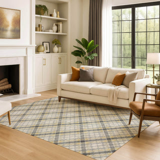 Dalyn Soft Essentials SE3 Granite Machine Washable Area Rug Lifestyle Image Feature