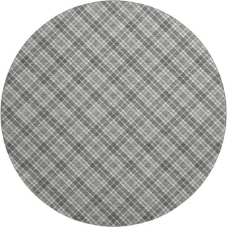 Dalyn Soft Essentials SE3 Gray Machine Washable Area Rug Round Main Image