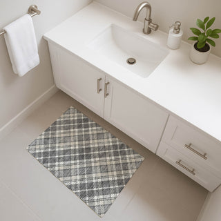 Dalyn Soft Essentials SE3 Gray Machine Washable Area Rug Scatter Lifestyle Image Feature