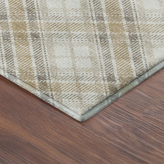 Dalyn Soft Essentials SE3 Ivory Machine Washable Area Rug Corner Image
