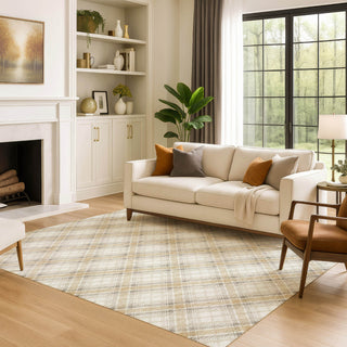 Dalyn Soft Essentials SE3 Ivory Machine Washable Area Rug Lifestyle Image Feature