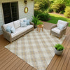 Dalyn Soft Essentials SE3 Ivory Machine Washable Area Rug Outdoor Lifestyle Image Feature