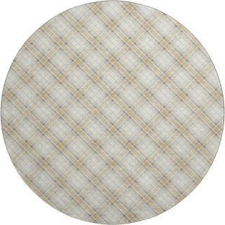 Dalyn Soft Essentials SE3 Ivory Machine Washable Area Rug Round Main Image