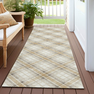 Dalyn Soft Essentials SE3 Ivory Machine Washable Area Rug Runner Outdoor Lifestyle Image Feature