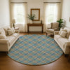 Dalyn Soft Essentials SE3 Jewel Machine Washable Area Rug Round Lifestyle Image Feature