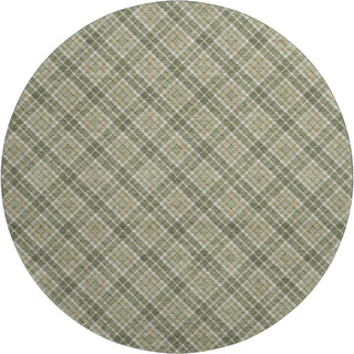 Dalyn Soft Essentials SE3 Olive Machine Washable Area Rug Round Main Image