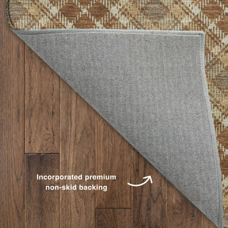 Dalyn Soft Essentials SE3 Paprika Machine Washable Area Rug Backing Image