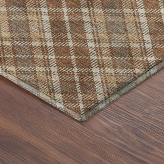 Dalyn Soft Essentials SE3 Paprika Machine Washable Area Rug Corner Image