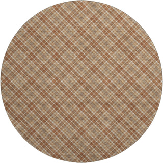 Dalyn Soft Essentials SE3 Paprika Machine Washable Area Rug Round Main Image