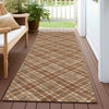 Dalyn Soft Essentials SE3 Paprika Machine Washable Area Rug Runner Outdoor Lifestyle Image Feature