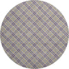 Dalyn Soft Essentials SE3 Plum Machine Washable Area Rug Round Main Image