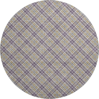 Dalyn Soft Essentials SE3 Plum Machine Washable Area Rug Round Main Image
