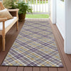 Dalyn Soft Essentials SE3 Plum Machine Washable Area Rug Runner Outdoor Lifestyle Image Feature