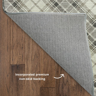 Dalyn Soft Essentials SE3 Putty Machine Washable Area Rug Backing Image