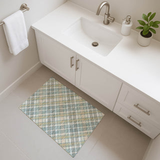 Dalyn Soft Essentials SE3 Seaside Machine Washable Area Rug Scatter Lifestyle Image Feature