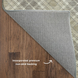 Dalyn Soft Essentials SE3 Taupe Machine Washable Area Rug Backing Image