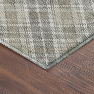 Dalyn Soft Essentials SE3 Taupe Machine Washable Area Rug Corner Image