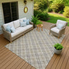 Dalyn Soft Essentials SE3 Taupe Machine Washable Area Rug Outdoor Lifestyle Image Feature