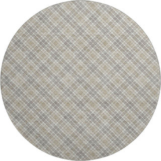 Dalyn Soft Essentials SE3 Taupe Machine Washable Area Rug Round Main Image