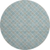 Dalyn Soft Essentials SE3 Teal Machine Washable Area Rug Round Main Image
