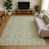 Dalyn Soft Essentials SE4 Aloe Machine Washable Area Rug Lifestyle Image Feature