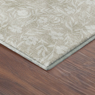 Dalyn Soft Essentials SE4 Beige Machine Washable Area Rug Corner Image