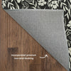 Dalyn Soft Essentials SE4 Black Machine Washable Area Rug Backing Image
