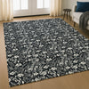 Dalyn Soft Essentials SE4 Black Machine Washable Area Rug Lifestyle Image Feature