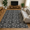 Dalyn Soft Essentials SE4 Black Machine Washable Area Rug Lifestyle Image Feature