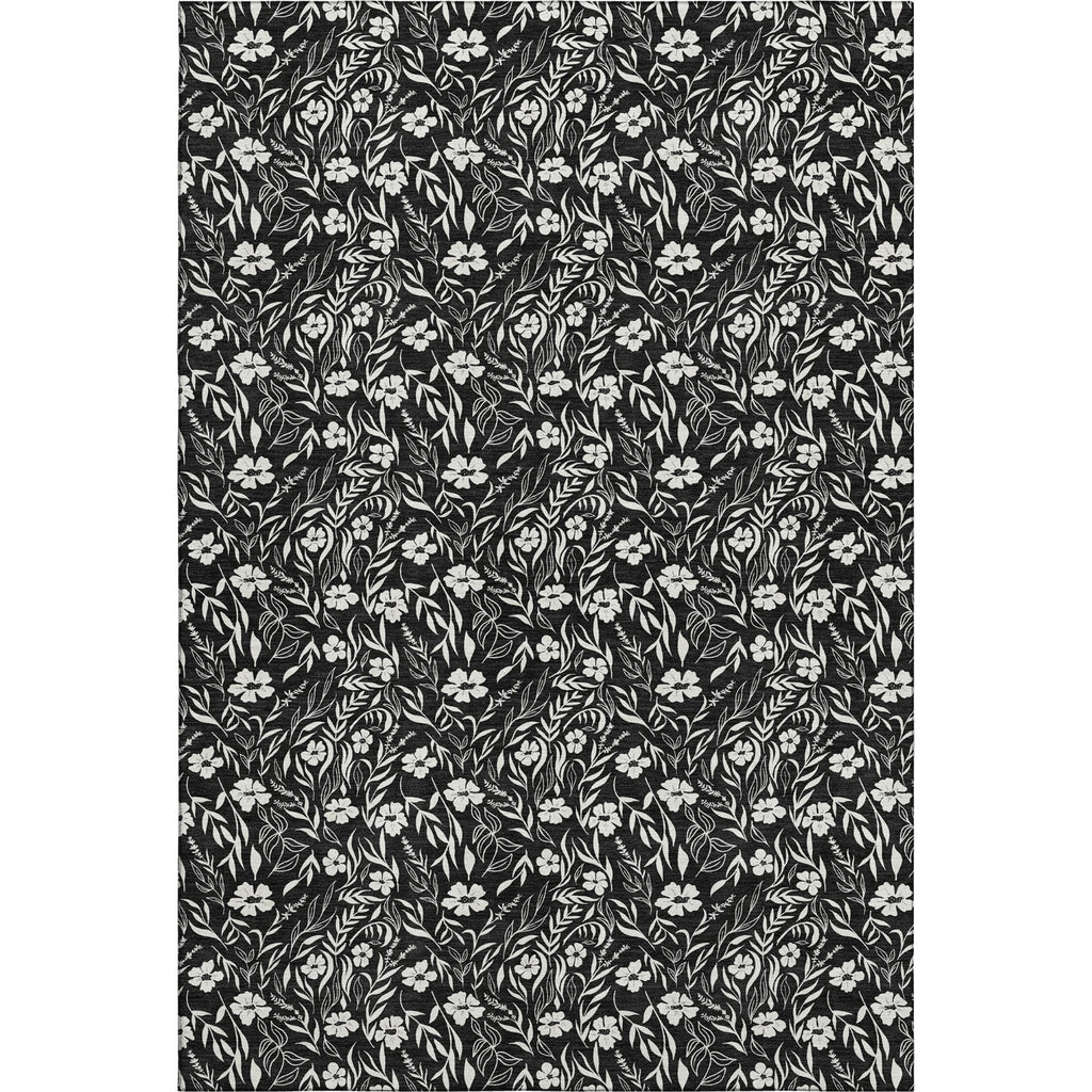 Dalyn Soft Essentials SE4 Black Machine Washable Area Rug main image