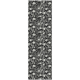 Dalyn Soft Essentials SE4 Black Machine Washable Area Rug Runner Main Image