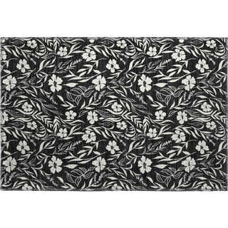 Dalyn Soft Essentials SE4 Black Machine Washable Area Rug Scatter Main Image