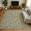 Dalyn Soft Essentials SE4 Cactus Machine Washable Area Rug Lifestyle Image Feature