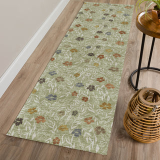 Dalyn Soft Essentials SE4 Cactus Machine Washable Area Rug Runner Lifestyle Image Feature