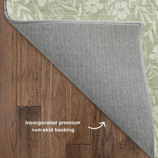 Dalyn Soft Essentials SE4 Celery Machine Washable Area Rug Backing Image