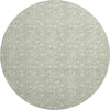 Dalyn Soft Essentials SE4 Celery Machine Washable Area Rug Round Main Image