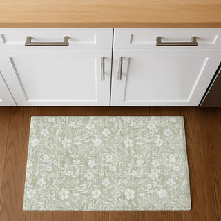 Dalyn Soft Essentials SE4 Celery Machine Washable Area Rug Scatter Lifestyle Image Feature