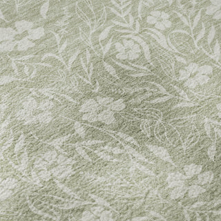 Dalyn Soft Essentials SE4 Celery Machine Washable Area Rug Swatch Image