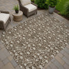 Dalyn Soft Essentials SE4 Chocolate Machine Washable Area Rug Outdoor Lifestyle Image Feature