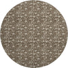 Dalyn Soft Essentials SE4 Chocolate Machine Washable Area Rug Round Main Image