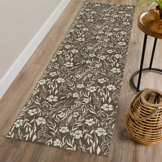 Dalyn Soft Essentials SE4 Chocolate Machine Washable Area Rug Runner Lifestyle Image Feature