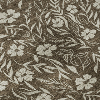 Dalyn Soft Essentials SE4 Chocolate Machine Washable Area Rug Swatch Image