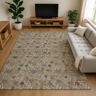 Dalyn Soft Essentials SE4 Coffee Machine Washable Area Rug Lifestyle Image Feature