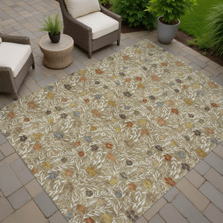 Dalyn Soft Essentials SE4 Coffee Machine Washable Area Rug Outdoor Lifestyle Image Feature