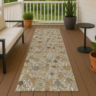 Dalyn Soft Essentials SE4 Coffee Machine Washable Area Rug Runner Outdoor Lifestyle Image Feature