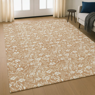 Dalyn Soft Essentials SE4 Copper Machine Washable Area Rug Lifestyle Image Feature